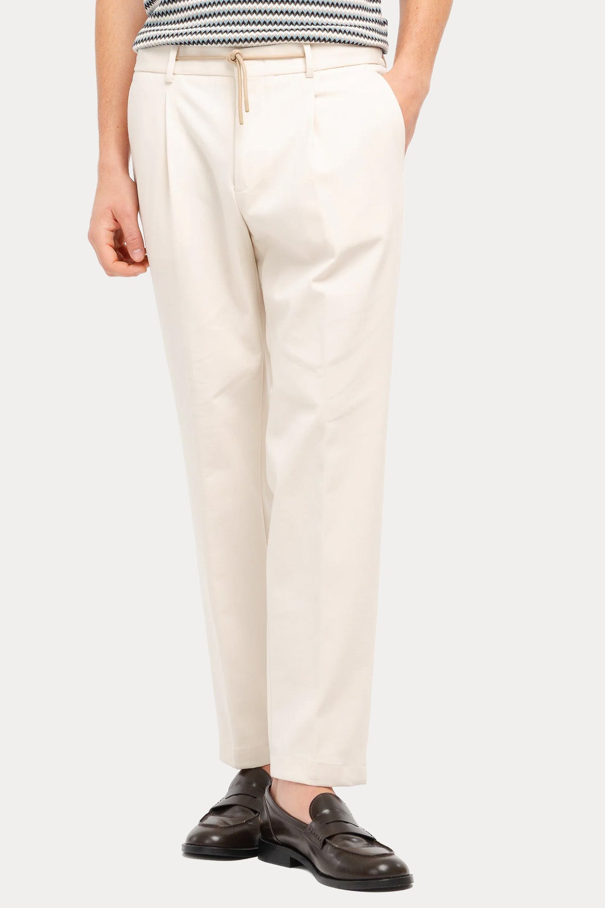 Manuel Ritz Slim Fit Tek Pile Beli Lastikli Streç Pantolon-Pantolon-Libas