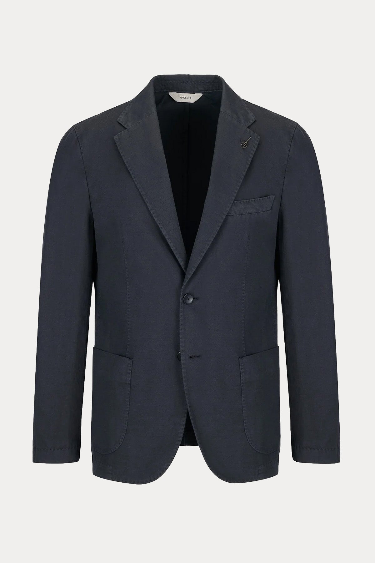 Paoloni Keten Blazer Ceket-Ceket-Libas