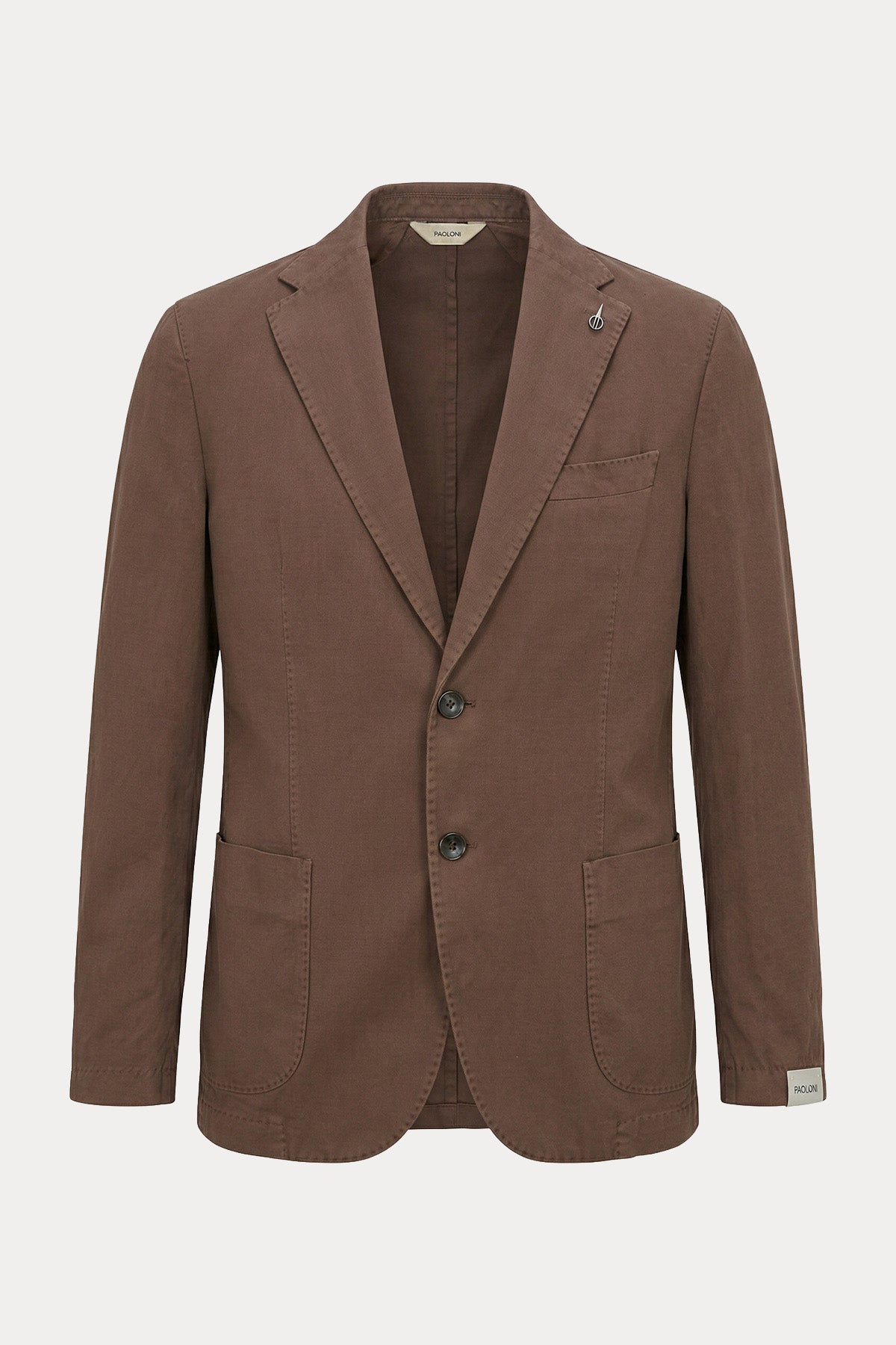 Paoloni Keten Blazer Ceket-Ceket-Libas