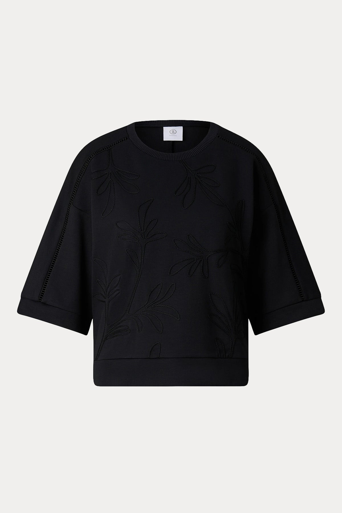 Bogner Rabea Geniş Kesim Nakış Çiçek Desenli Streç Sweatshirt