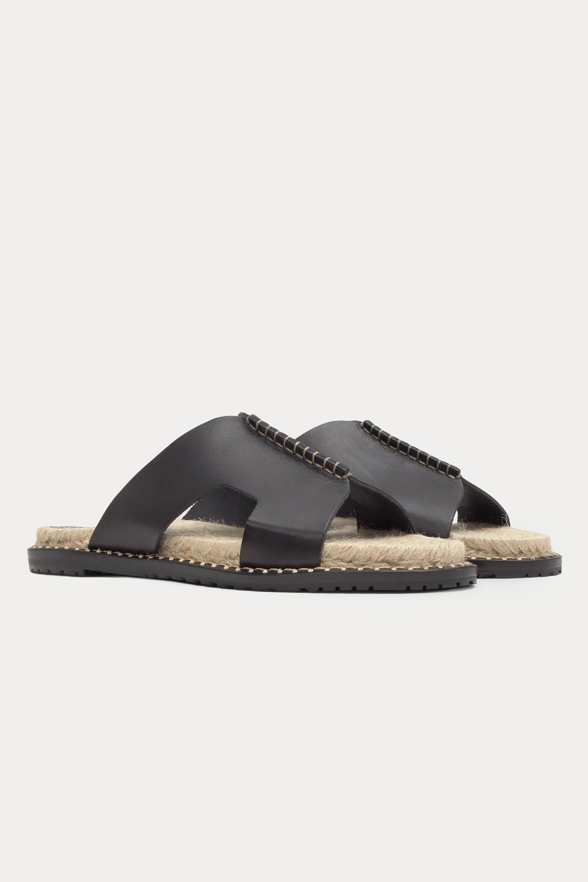 Castaner Piti Deri Hasır Örgü Terlik