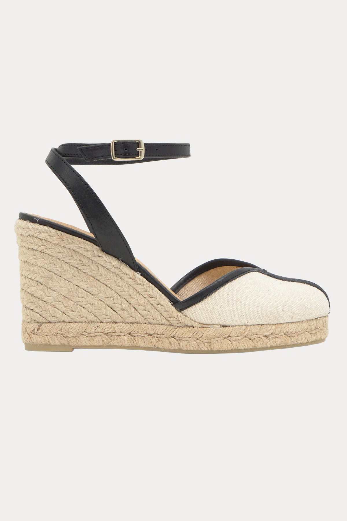 Castaner Cecilia Kanvas Deri Dolgu Topuklu Sandalet