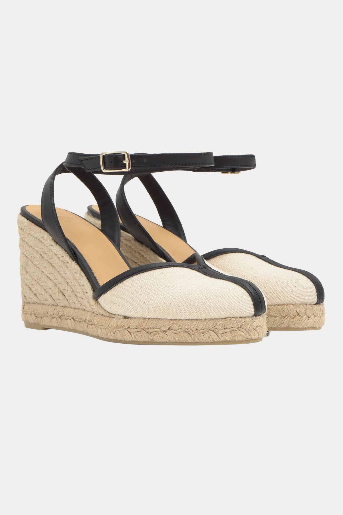 Castaner Cecilia Kanvas Deri Dolgu Topuklu Sandalet