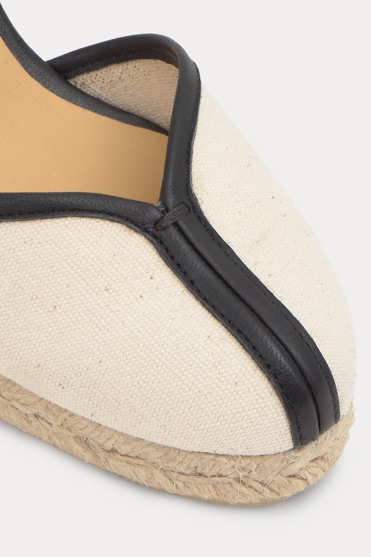 Castaner Cecilia Kanvas Deri Dolgu Topuklu Sandalet