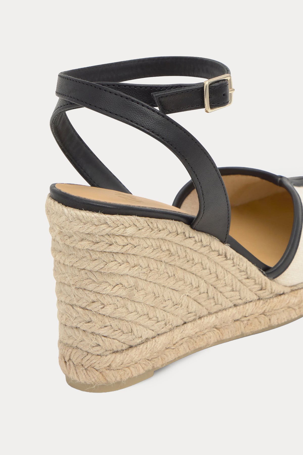 Castaner Cecilia Kanvas Deri Dolgu Topuklu Sandalet