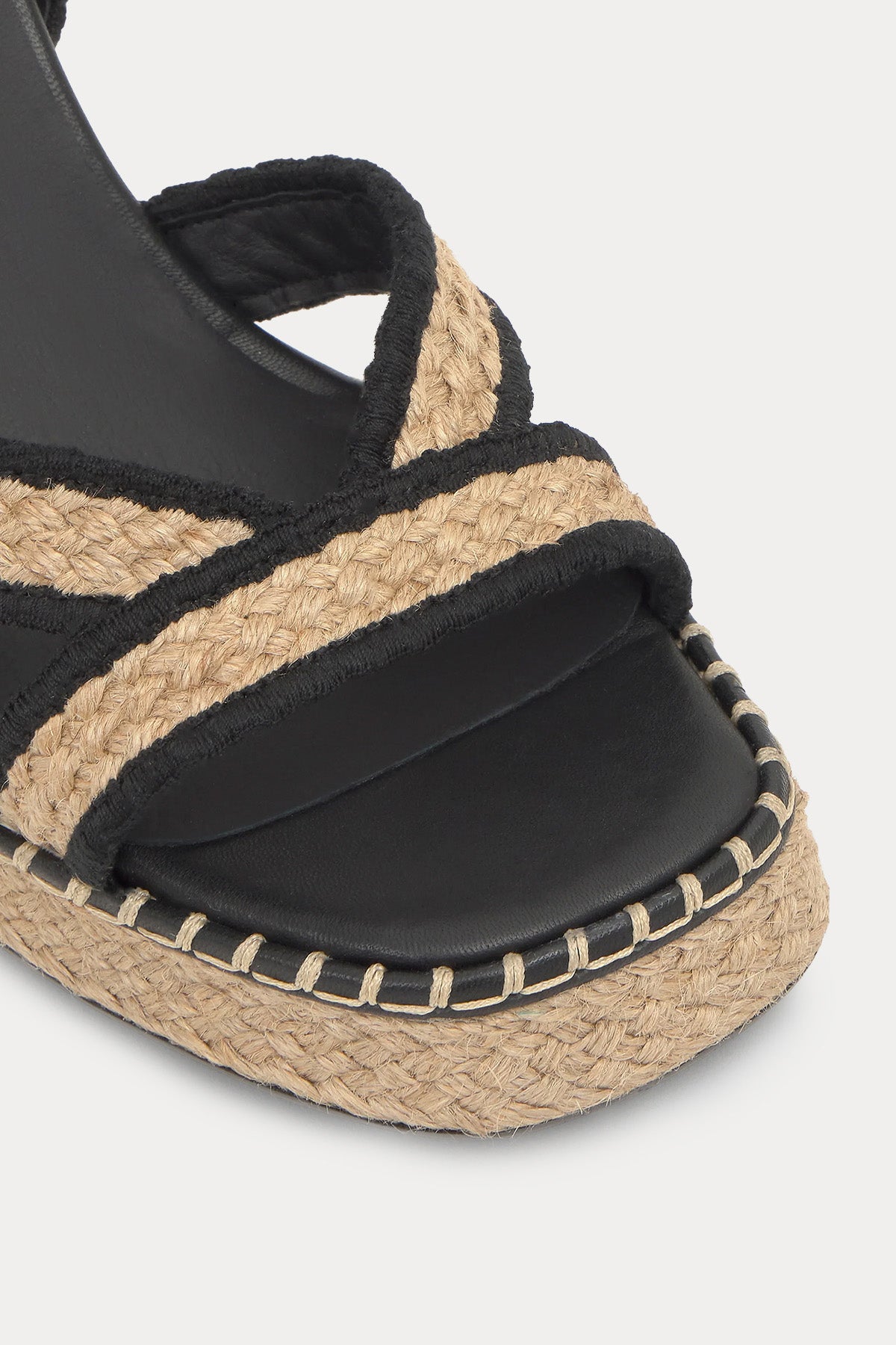 Castaner Vanish Küt Burun Hasır Örgü Topuklu Sandalet