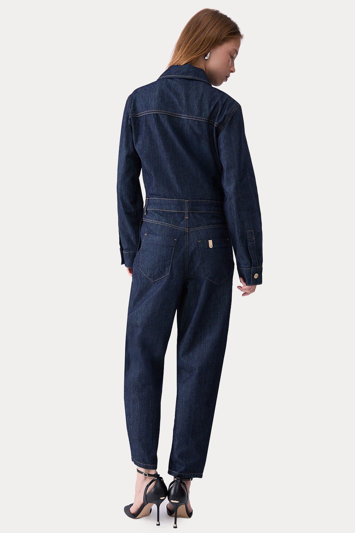 Liu Jo Regular Fit Kemerli Denim Tulum