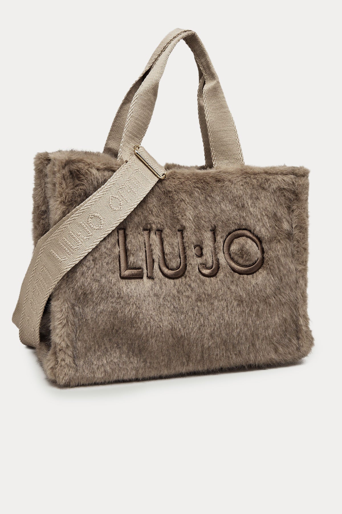 Liu Jo Logolu Peluş Omuz Çantası