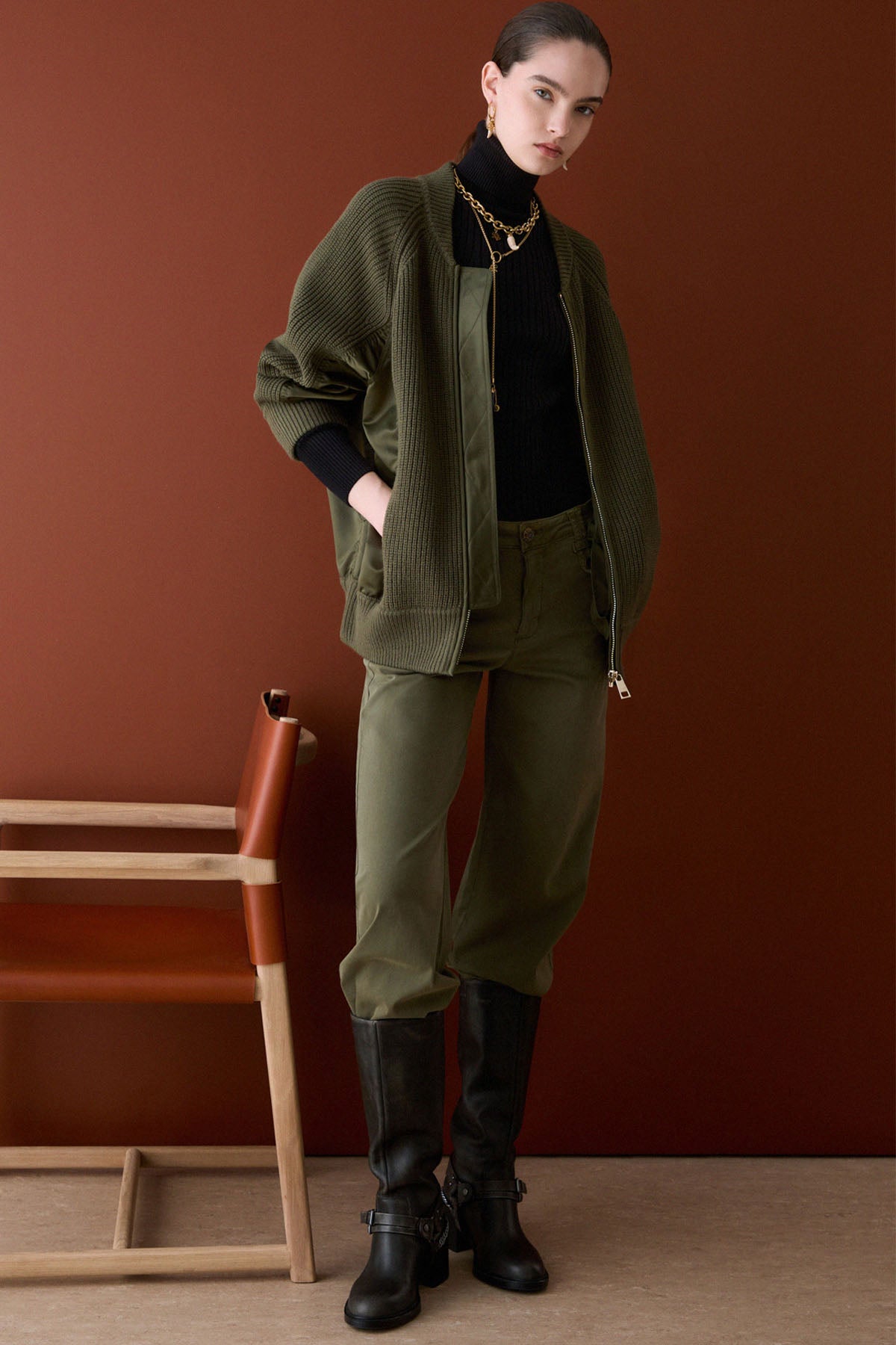 Liu Jo Cropped Flare Fit Yandan Cepli Pantolon
