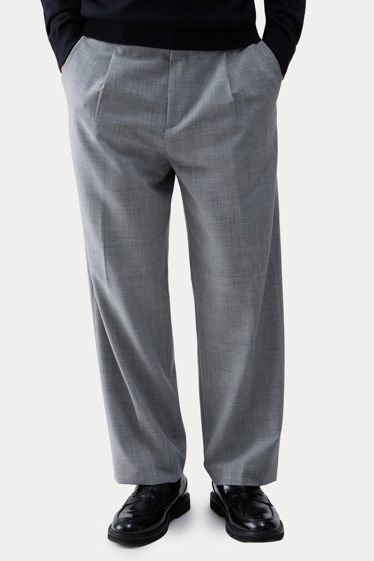 Liu Jo Relaxed Fit Tek Pile Yandan Cepli Yün Pantolon