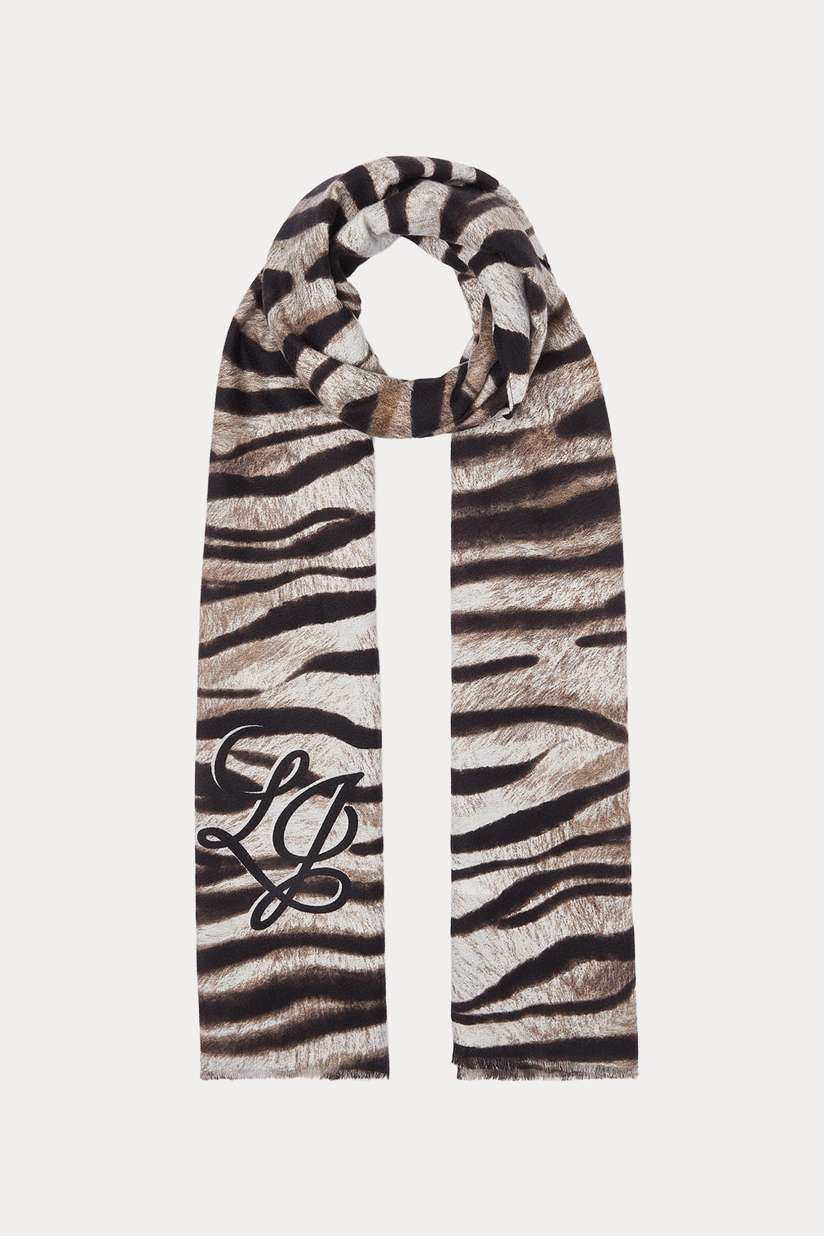 Liu Jo Zebra Desenli Logolu Şal