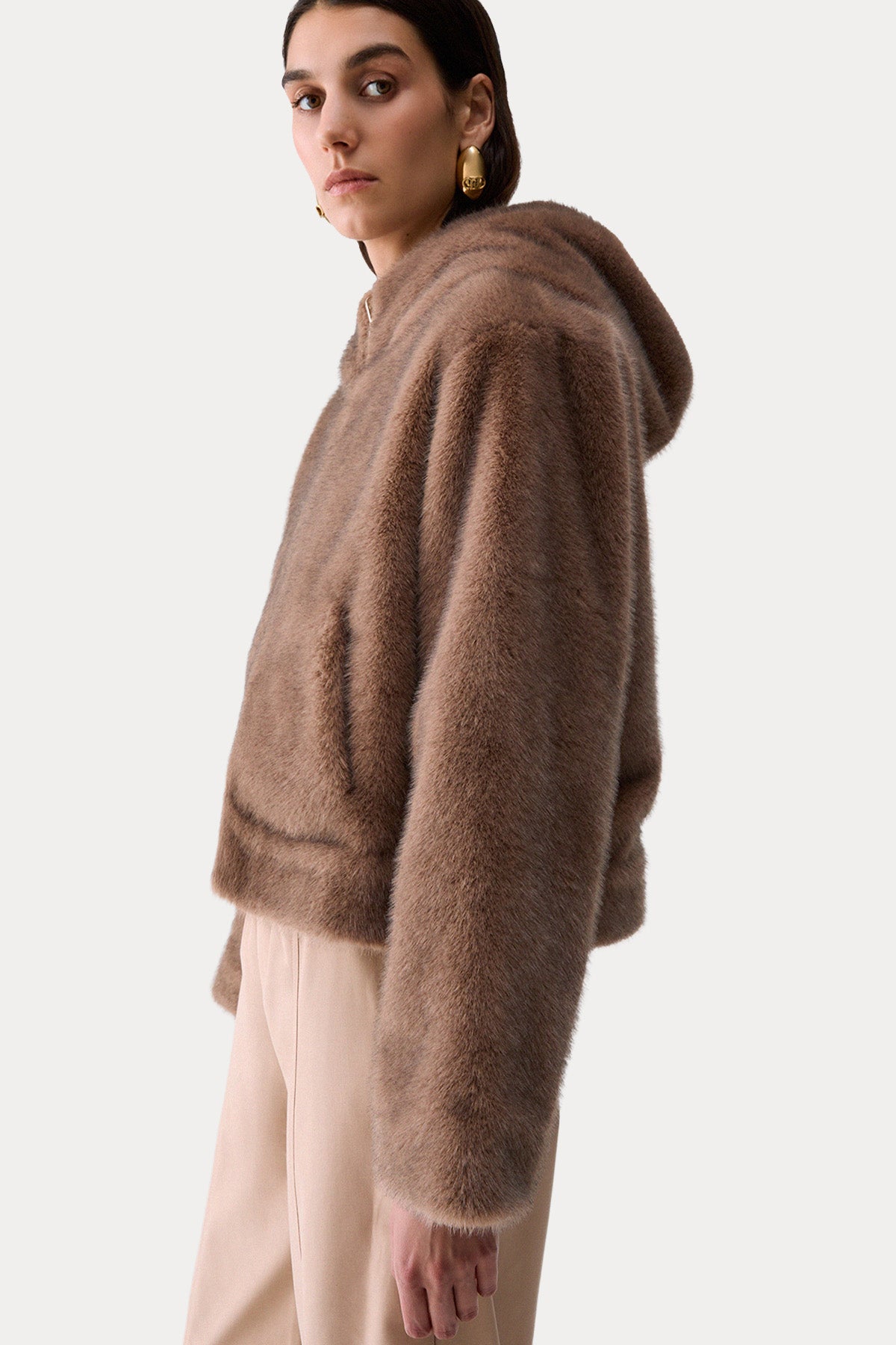 Liu Jo Relaxed Fit Çift Taraflı Teddy Ceket