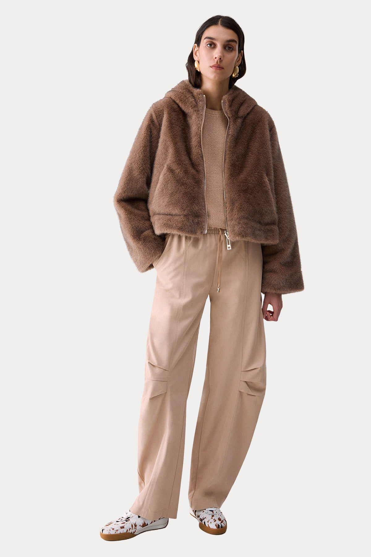Liu Jo Relaxed Fit Çift Taraflı Teddy Ceket
