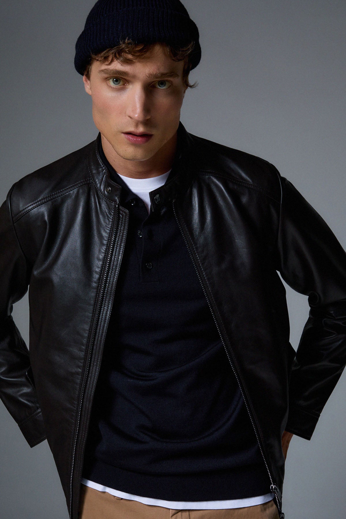 Liu Jo Regular Fit Biker Deri Ceket