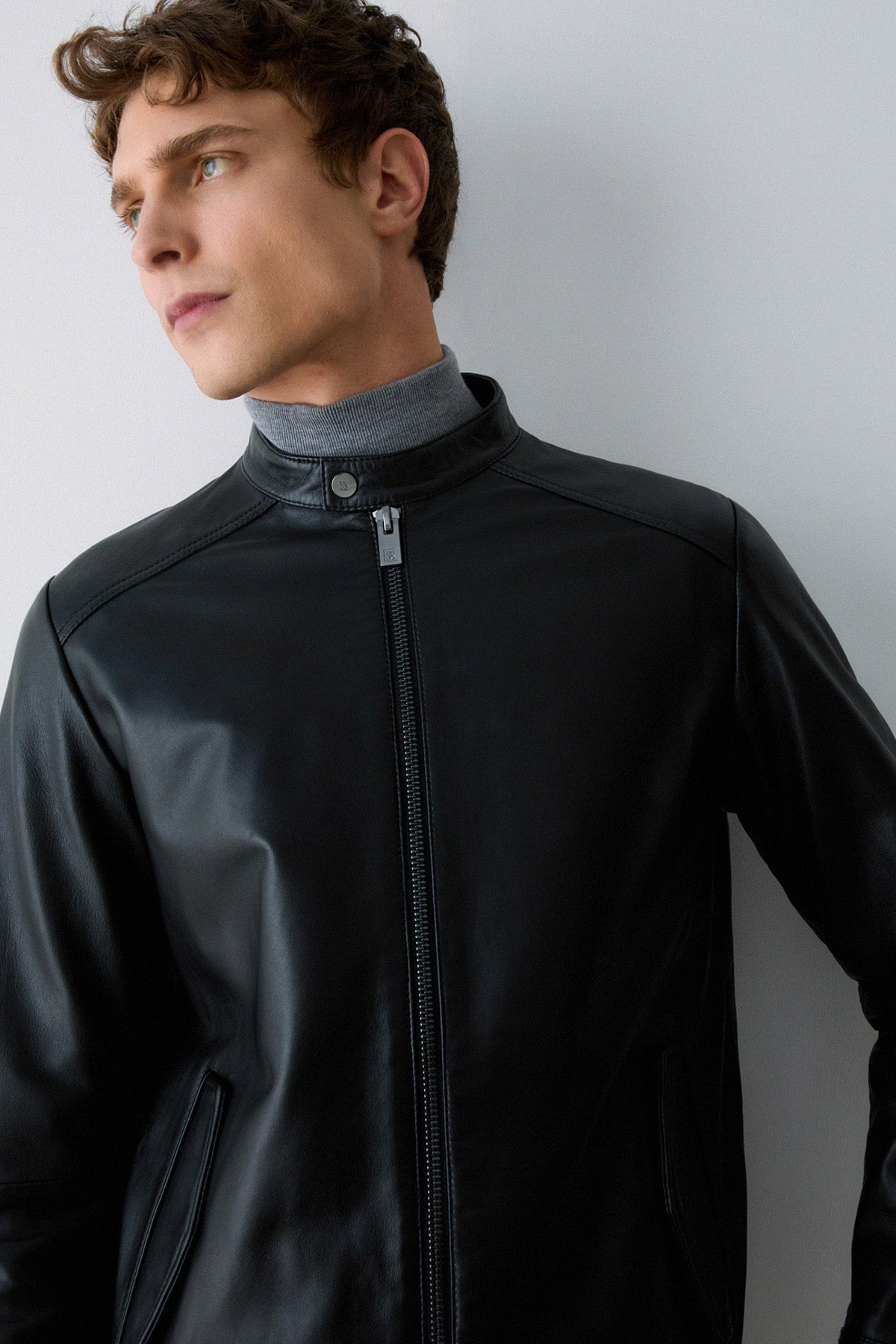 Liu Jo Regular Fit Biker Deri Ceket