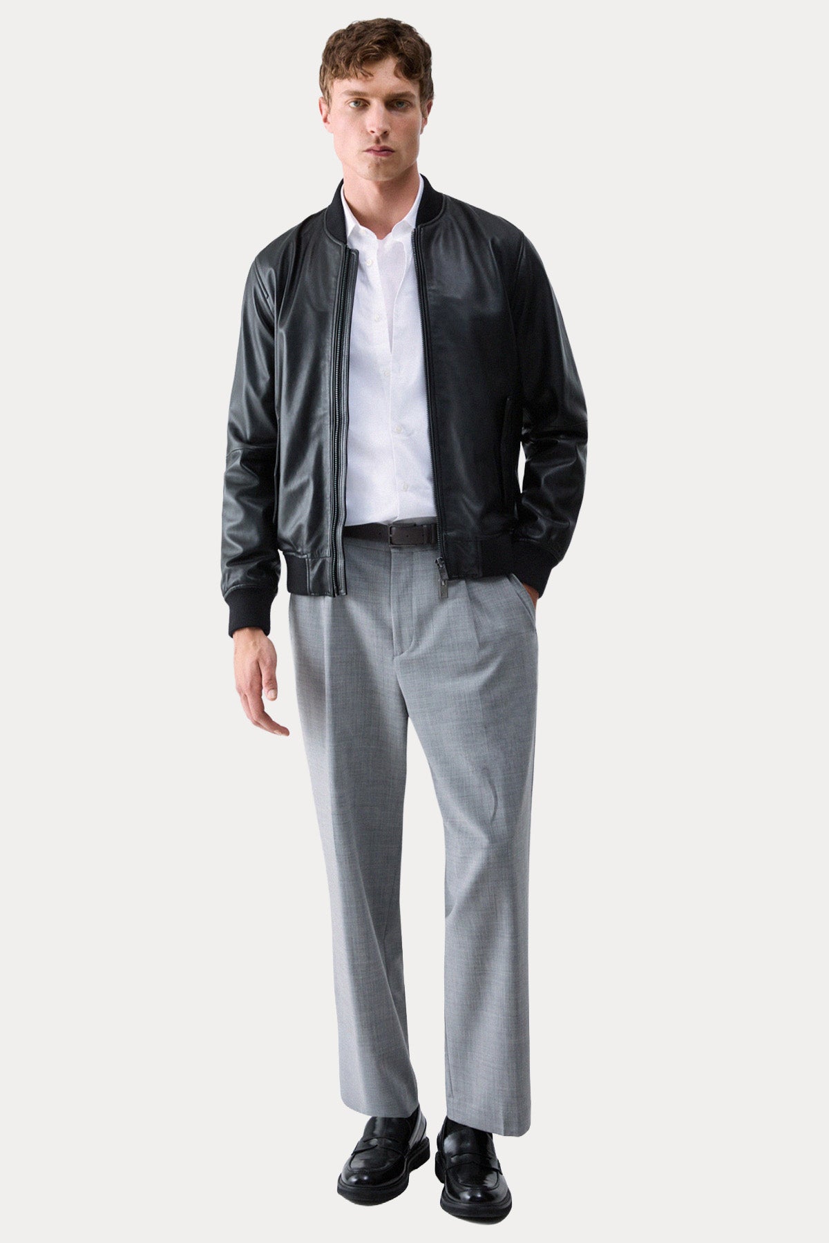 Liu Jo Regular Fit Bomber Deri Ceket