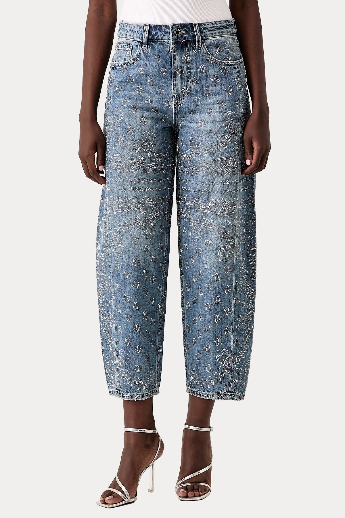 Liu Jo Balloon Fit Yüksek Bel Yıkamalı Jeans