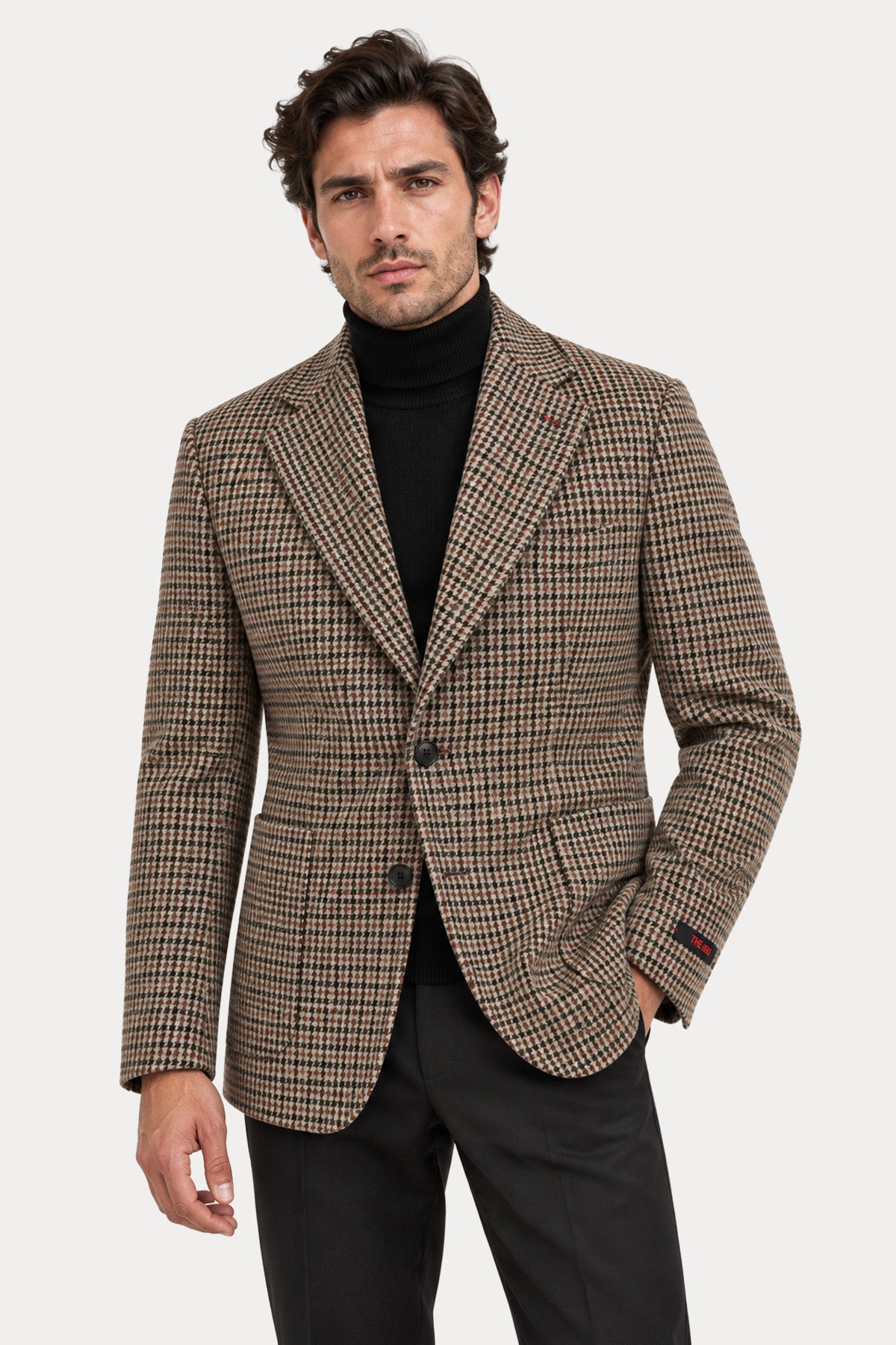 The Gigi Napoli Kazayağı Desenli Yün Blazer Ceket