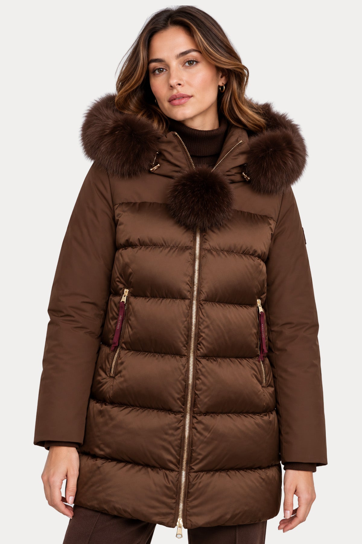 Hetrego Kürklü Kapüşonlu Puffer Mont