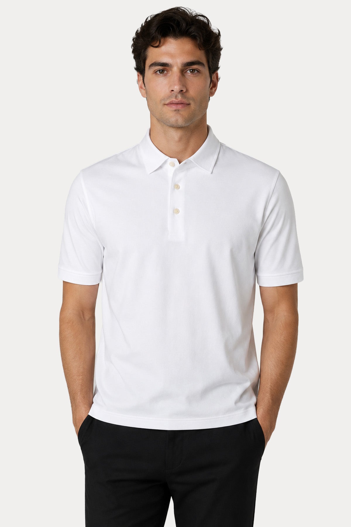 Gran Sasso Regular Fit Polo Yaka Jarse T-shirt