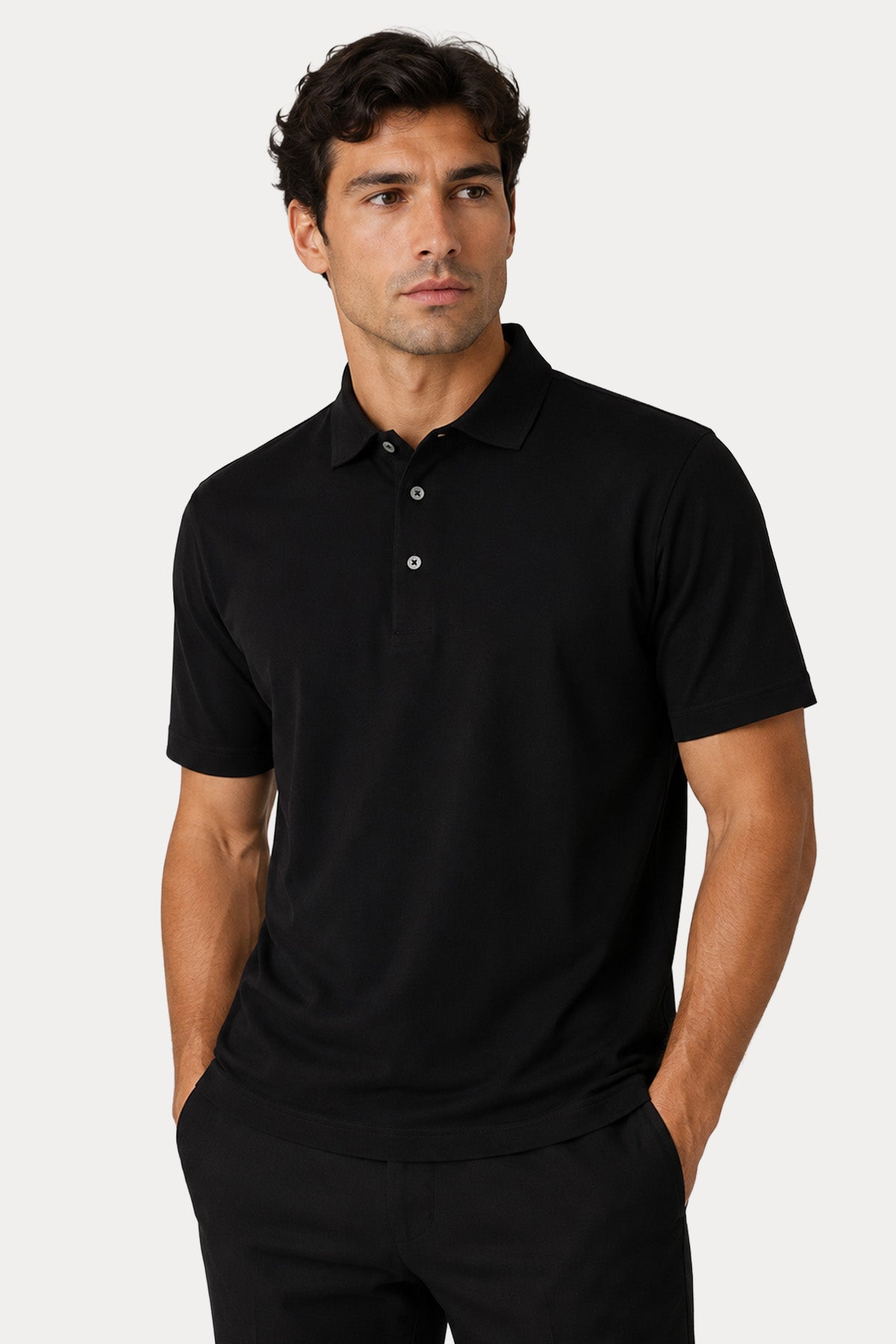 Gran Sasso Regular Fit Polo Yaka Jarse T-shirt