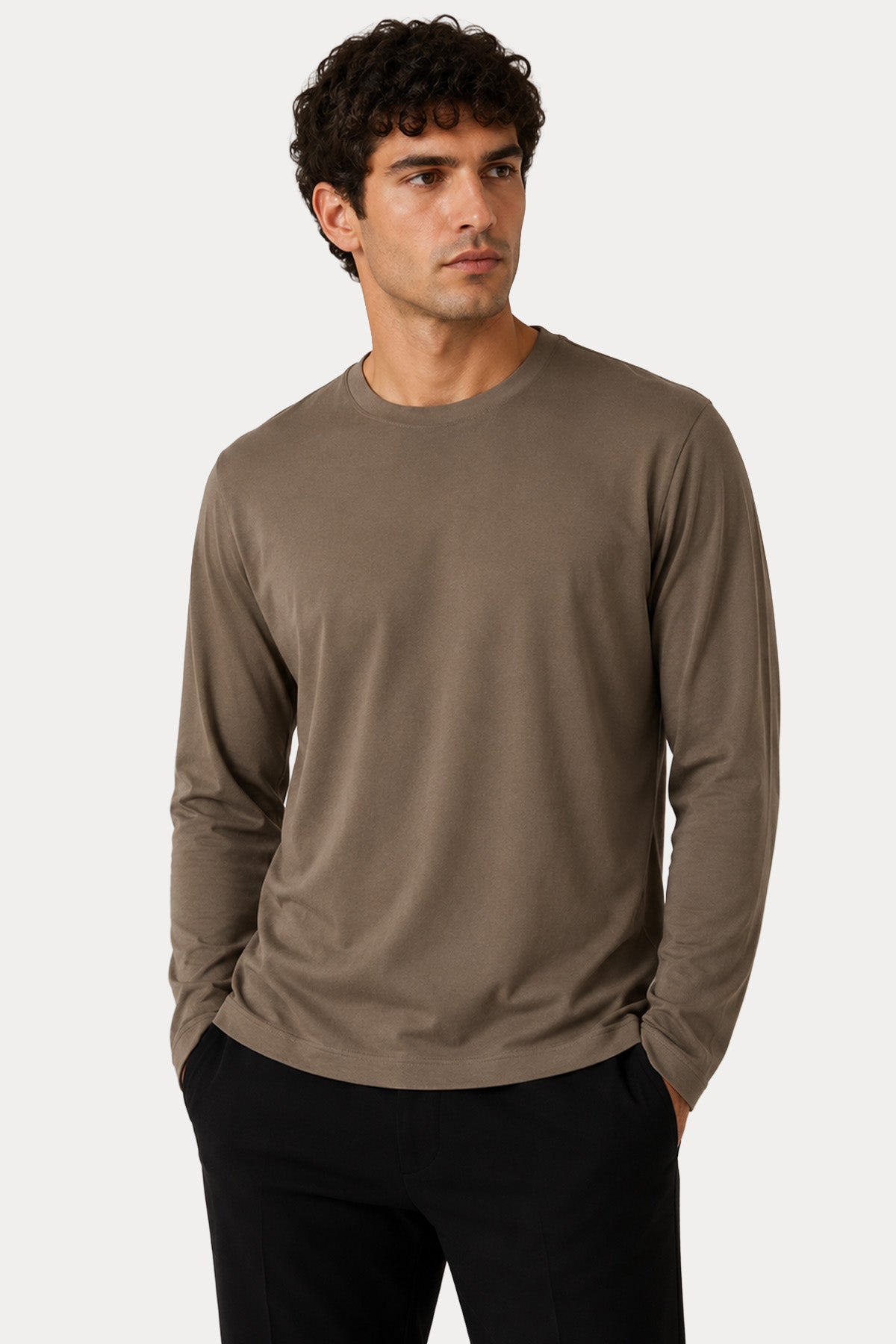 Gran Sasso Regular Fit Yuvarlak Yaka Jarse T-shirt