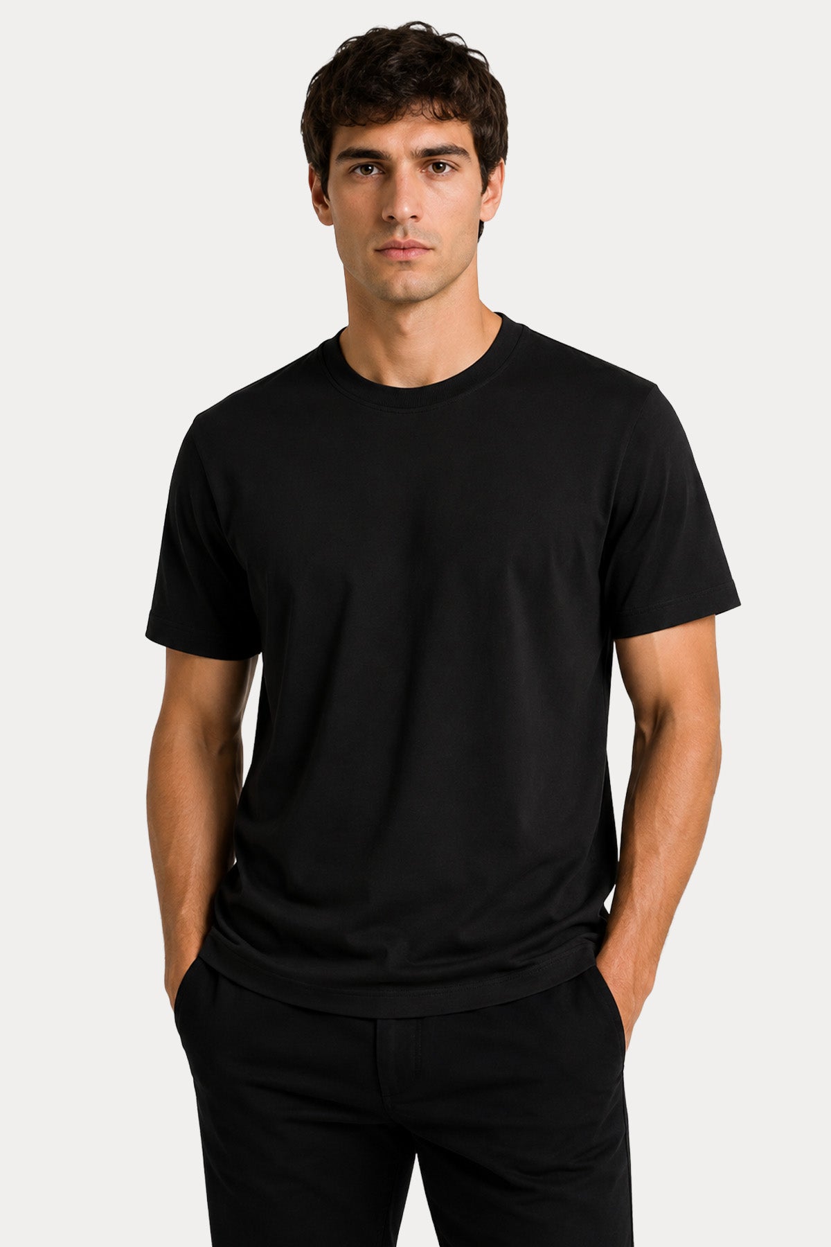 Gran Sasso Regular Fit Yuvarlak Yaka Jarse T-shirt