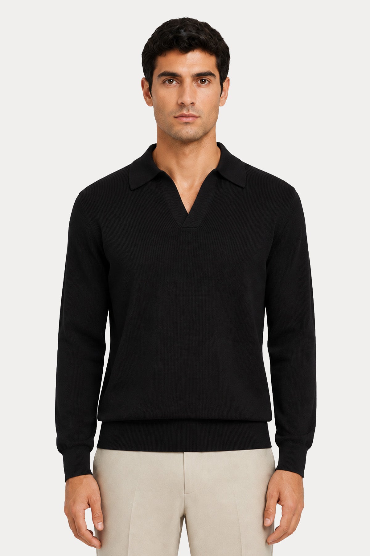 Gran Sasso Regular Fit Polo Yaka Örgü Yün Triko