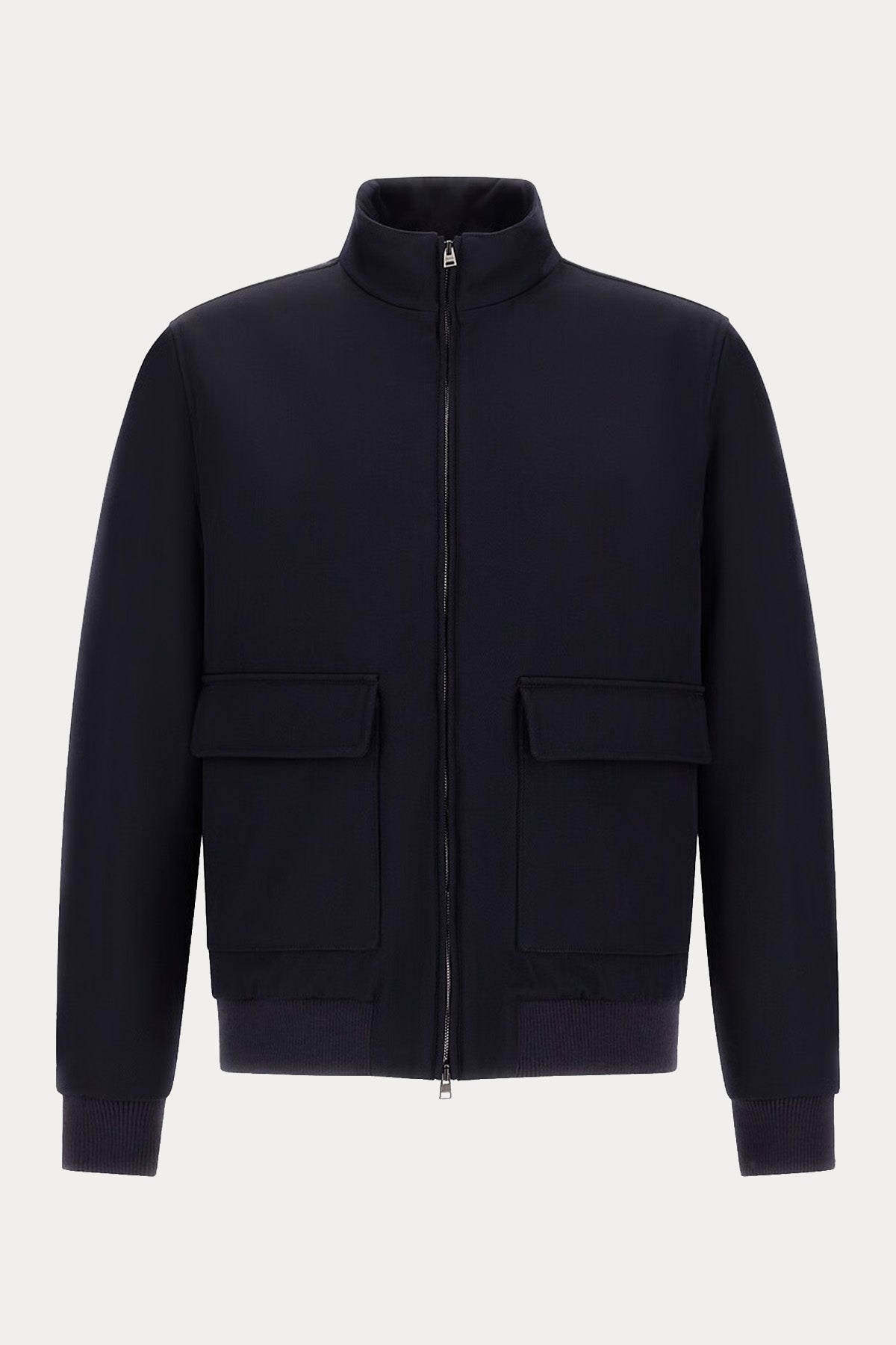 Herno Regular Fit Dik Yaka Yün Bomber Ceket