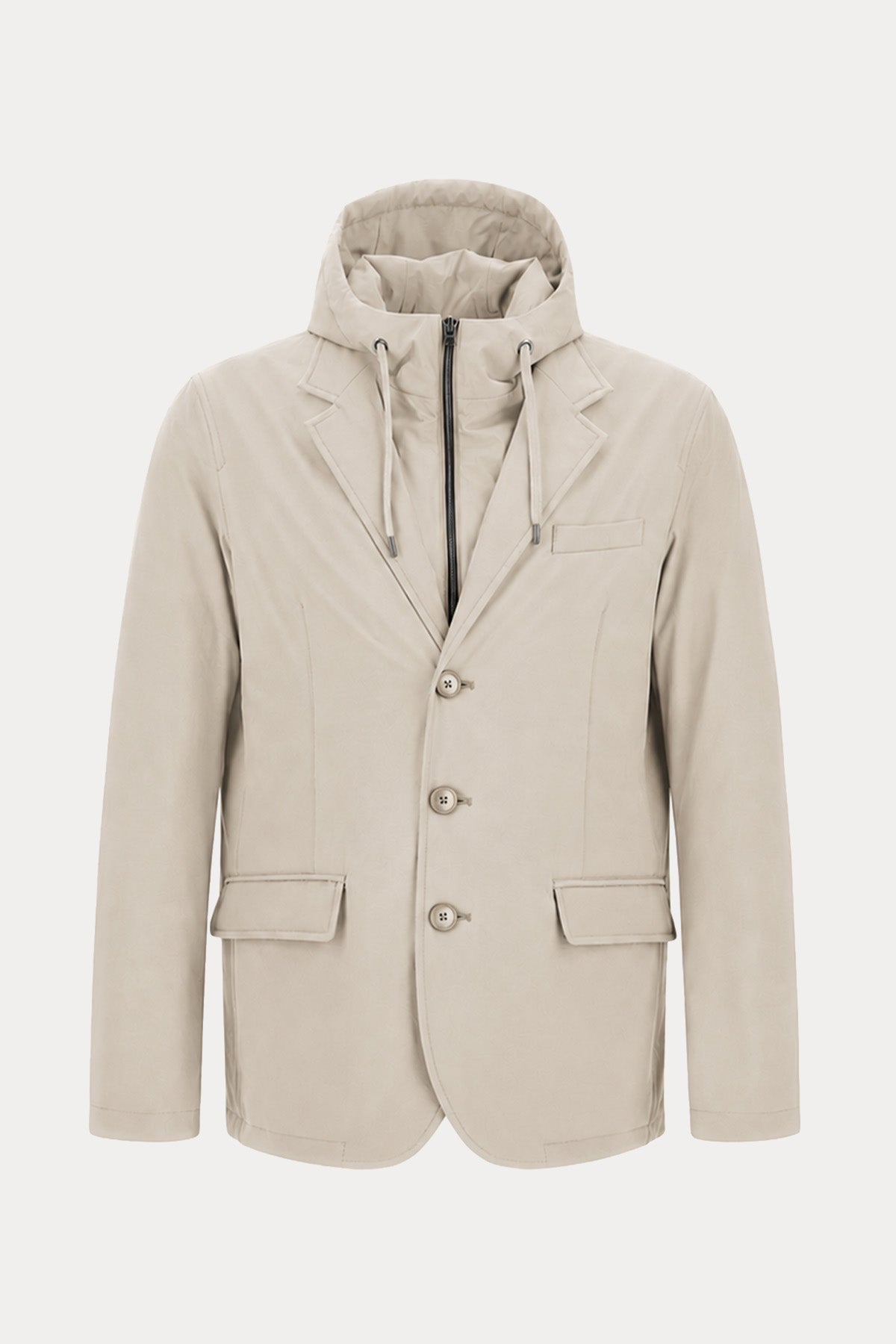Herno Regular Fit Kapüşonlu Streç Puffer Blazer Mont Ceket