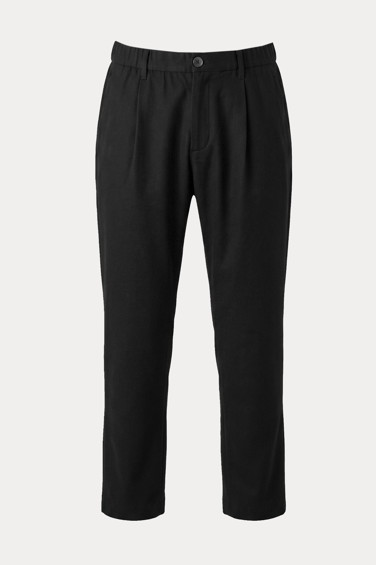 Herno Regular Fit Beli Lastikli Tek Pile Yün Pantolon