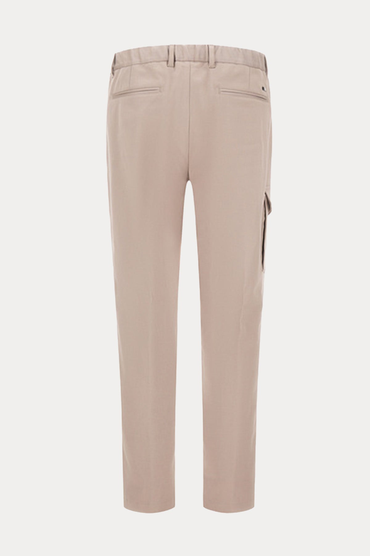 Herno Regular Fit Beli Lastikli Tek Pile Kargo Cepli Streç Pantolon