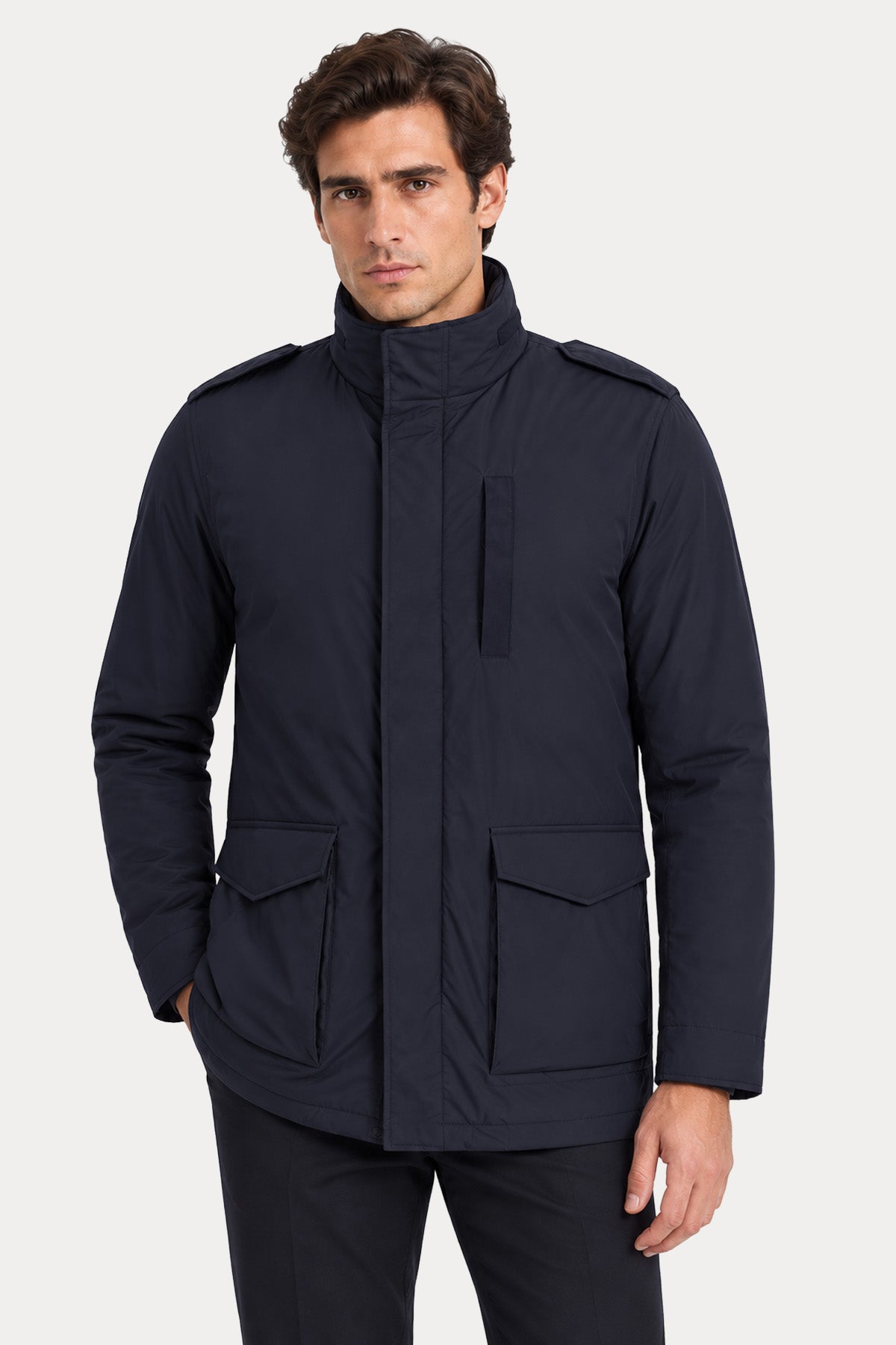 Herno Regular Fit Spor Cepli Mont Ceket