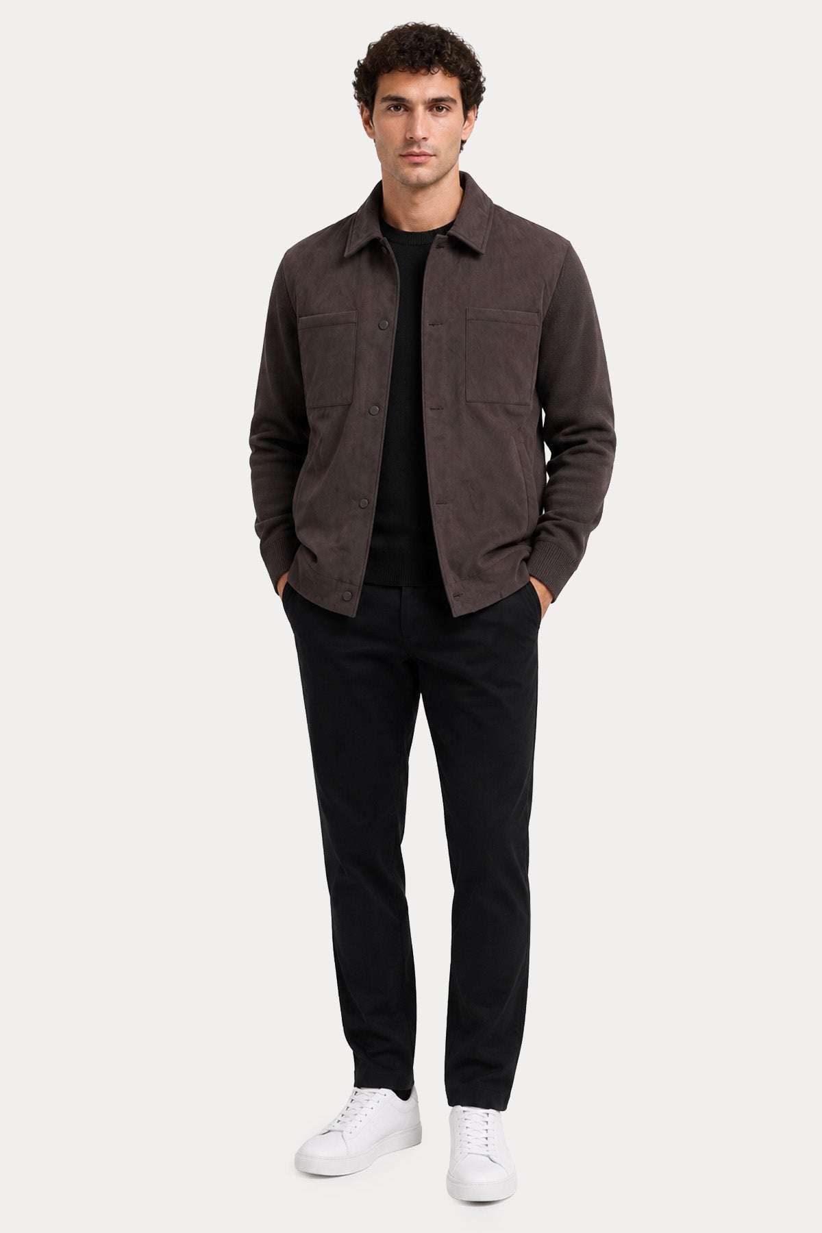 Herno Regular Fit Örgü Detaylı Ceket