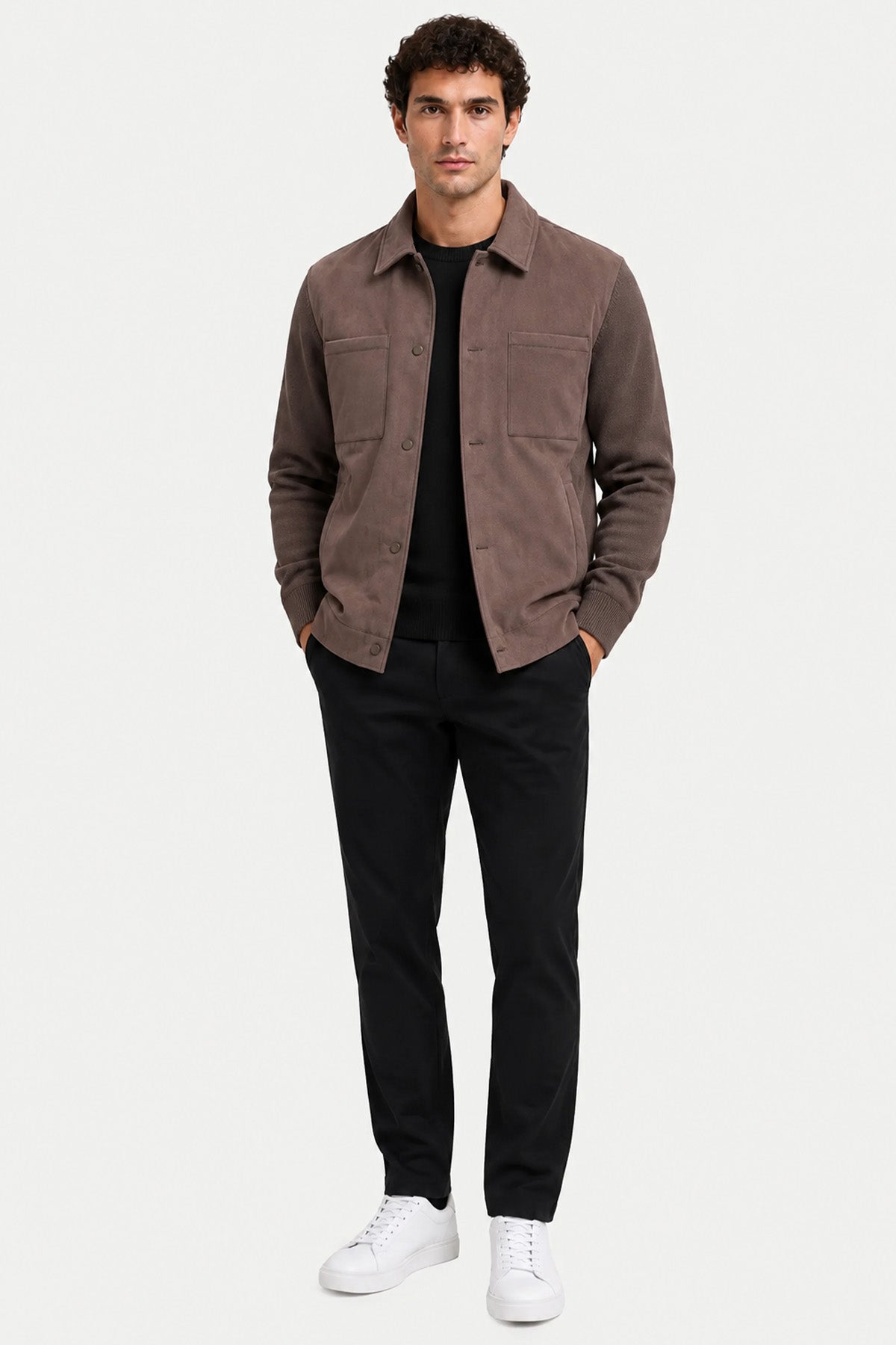 Herno Regular Fit Örgü Detaylı Ceket