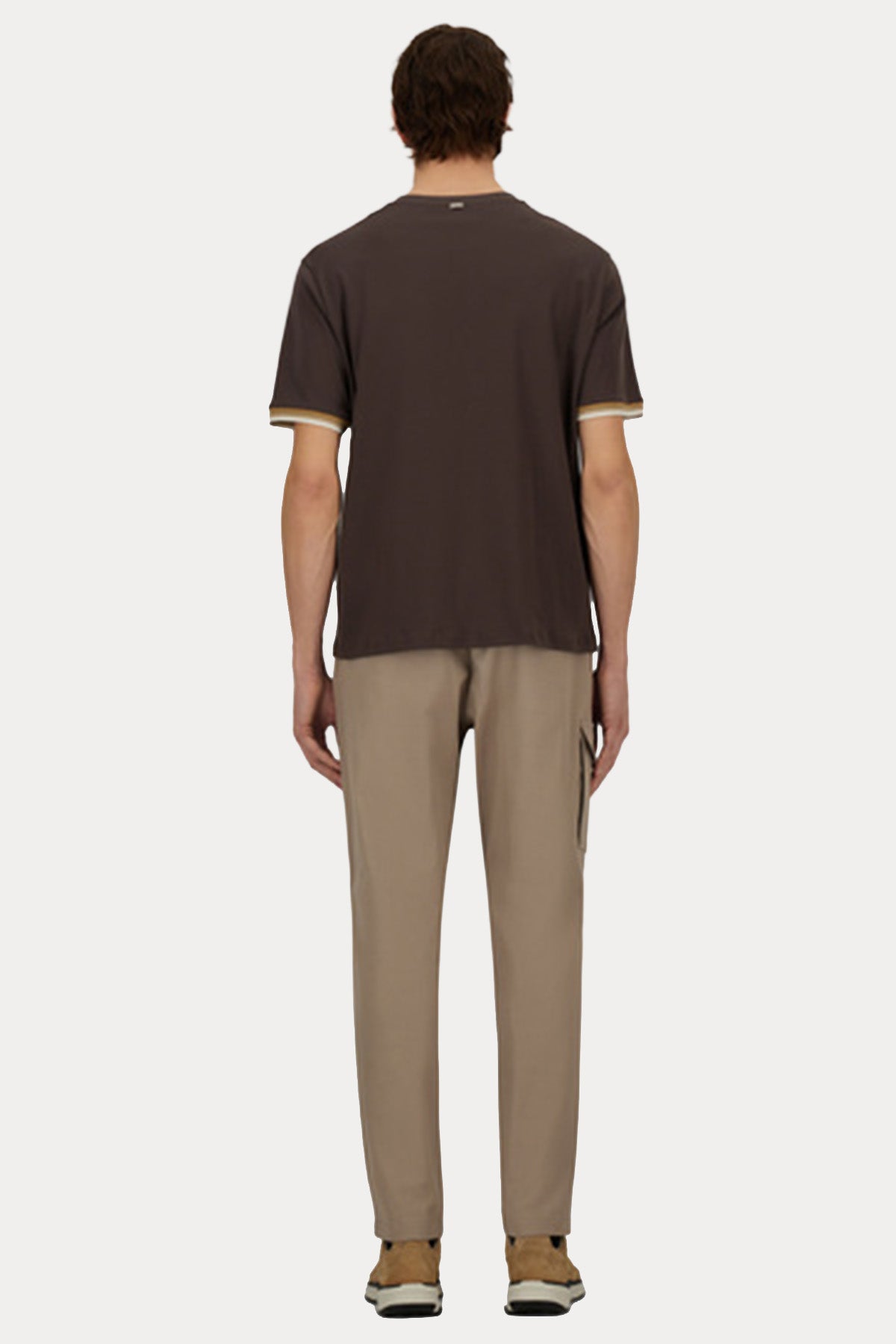 Herno Comfort Fit Şerit Detaylı Yuvarlak Yaka T-shirt