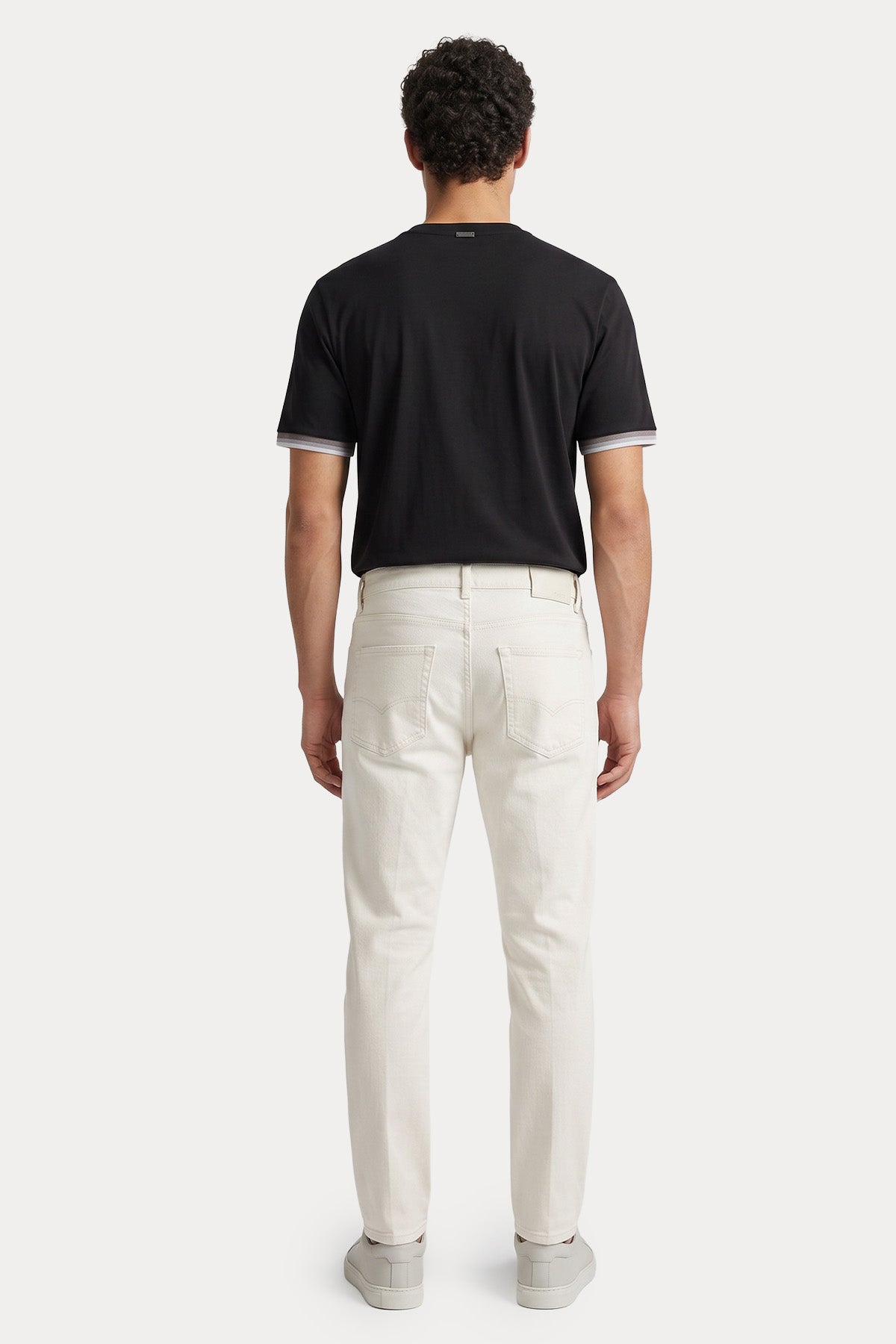 Herno Comfort Fit Şerit Detaylı Yuvarlak Yaka T-shirt