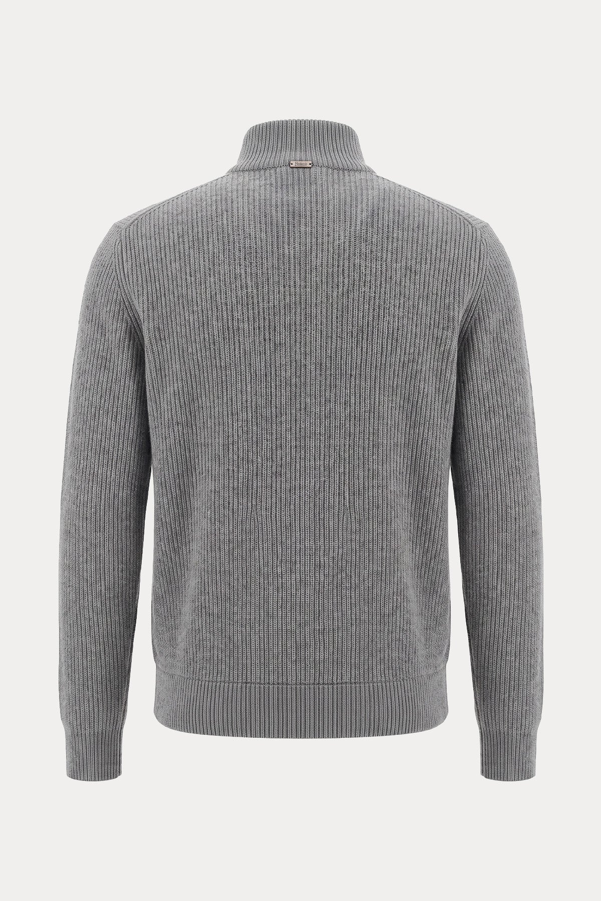 Herno Regular Fit Örgü Yün Peluş Ceket
