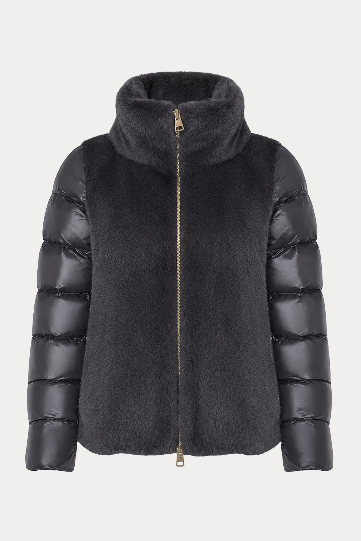 Herno Kürk Detaylı Dik Yaka Puffer Mont