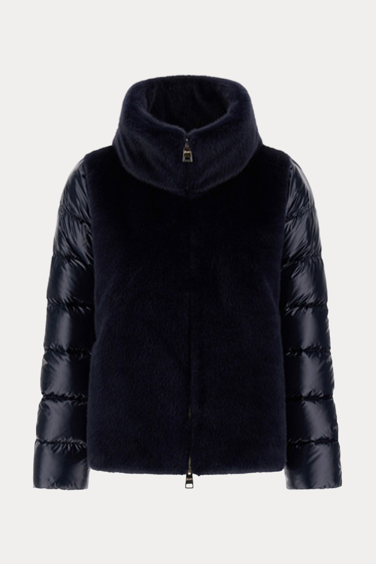 Herno Kürk Detaylı Dik Yaka Puffer Mont