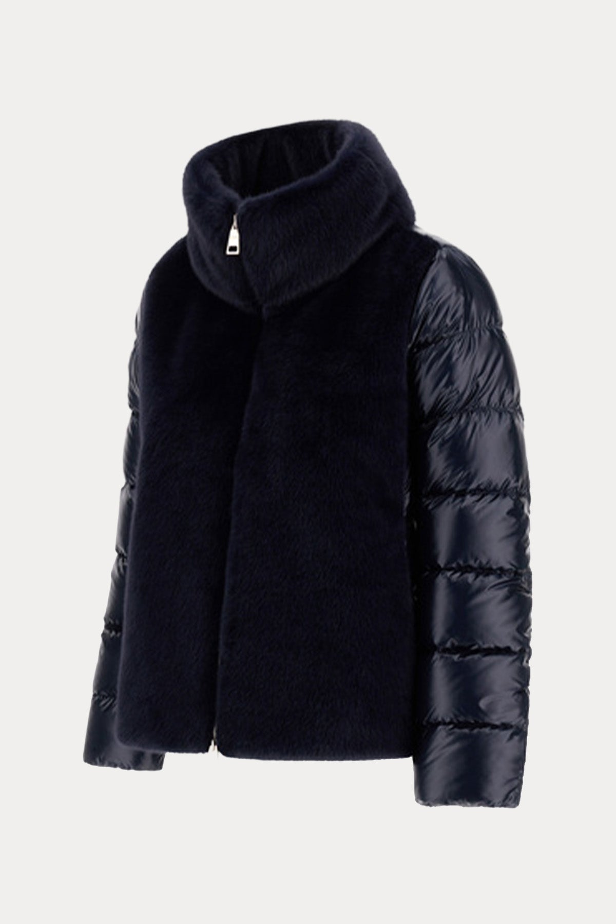 Herno Kürk Detaylı Dik Yaka Puffer Mont