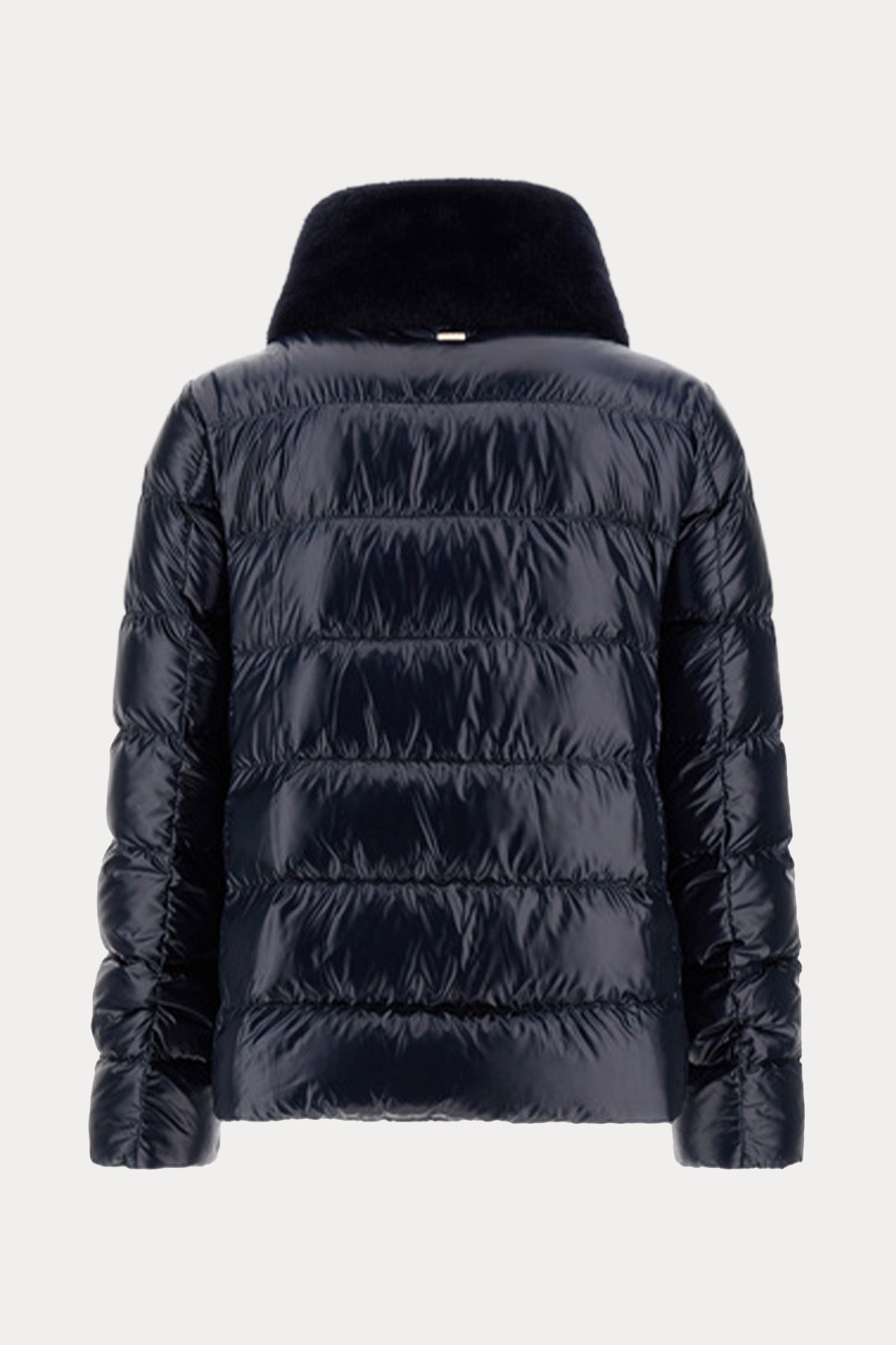 Herno Kürk Detaylı Dik Yaka Puffer Mont