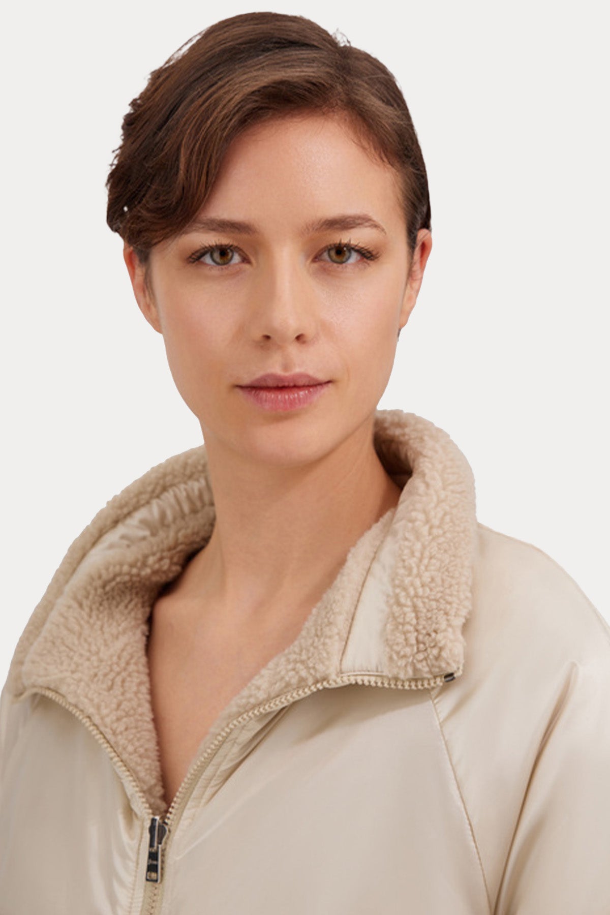 Herno Regular Fit Çift Taraflı Peluş Ceket