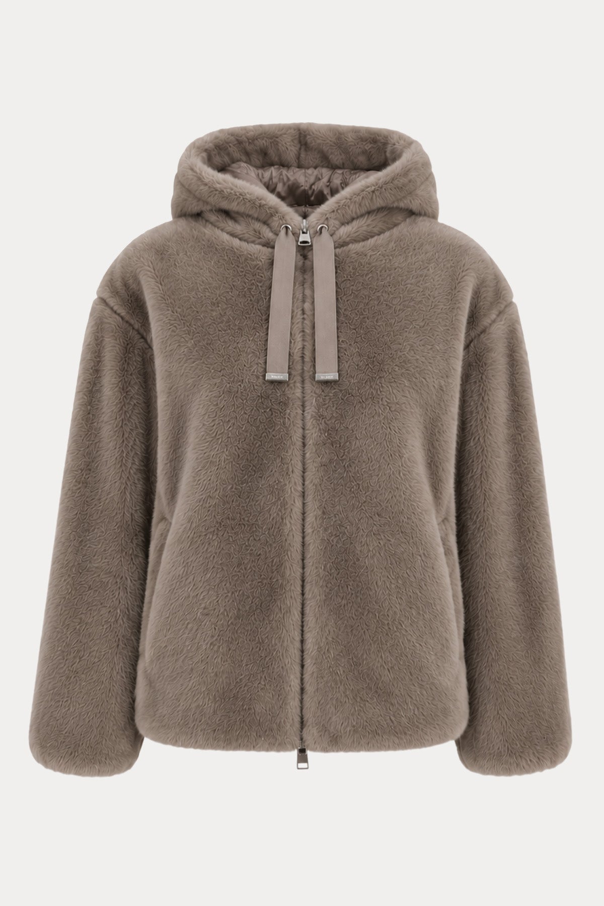Herno Regular Fit Kapüşonlu Peluş Ceket