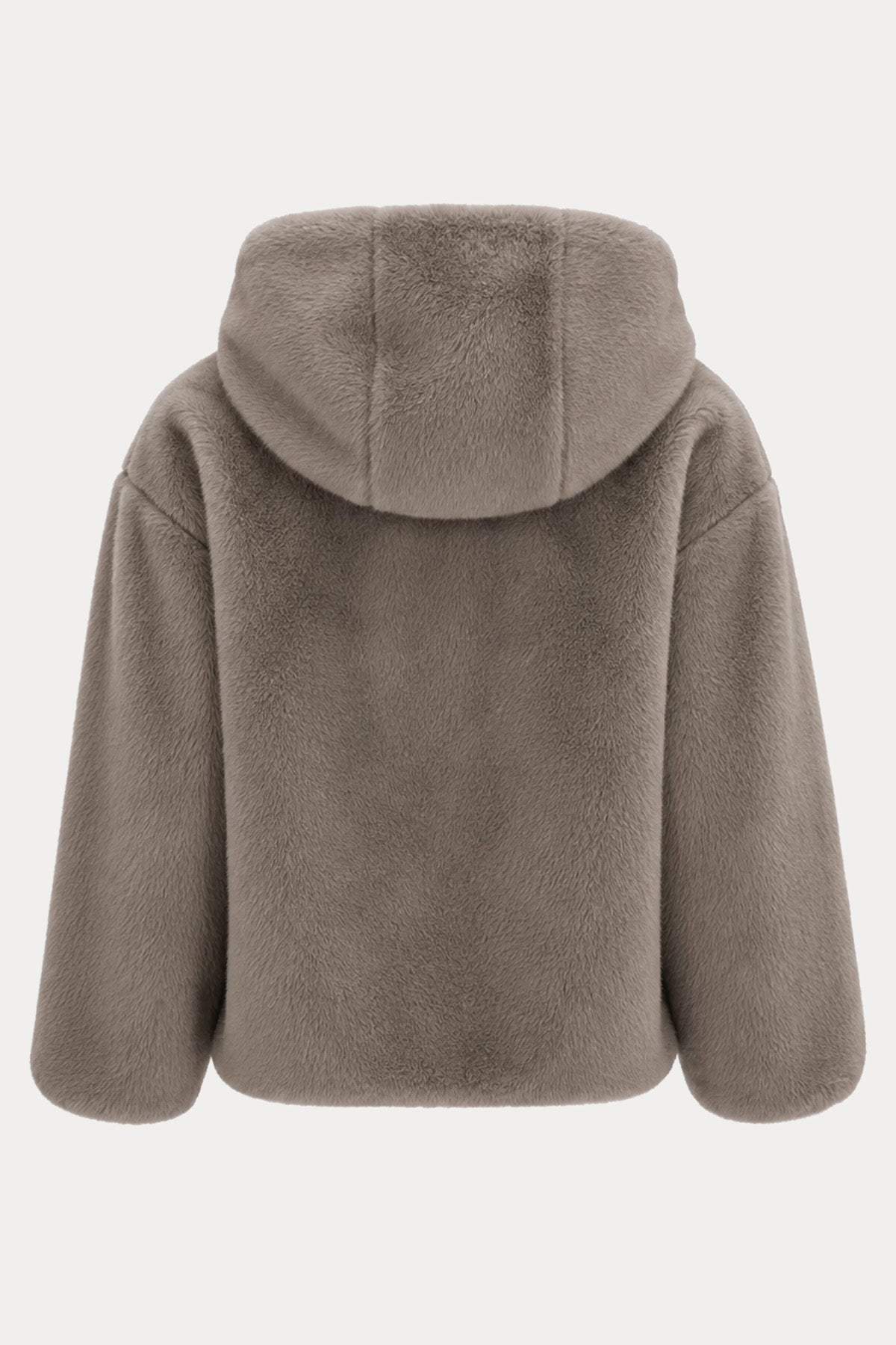 Herno Regular Fit Kapüşonlu Peluş Ceket