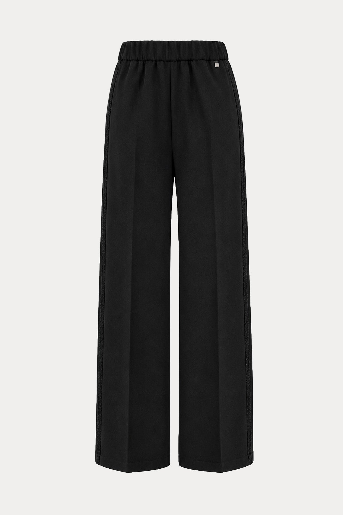 Herno Relaxed Fit Beli Lastikli Yumuşak Dokulu Yün Pantolon