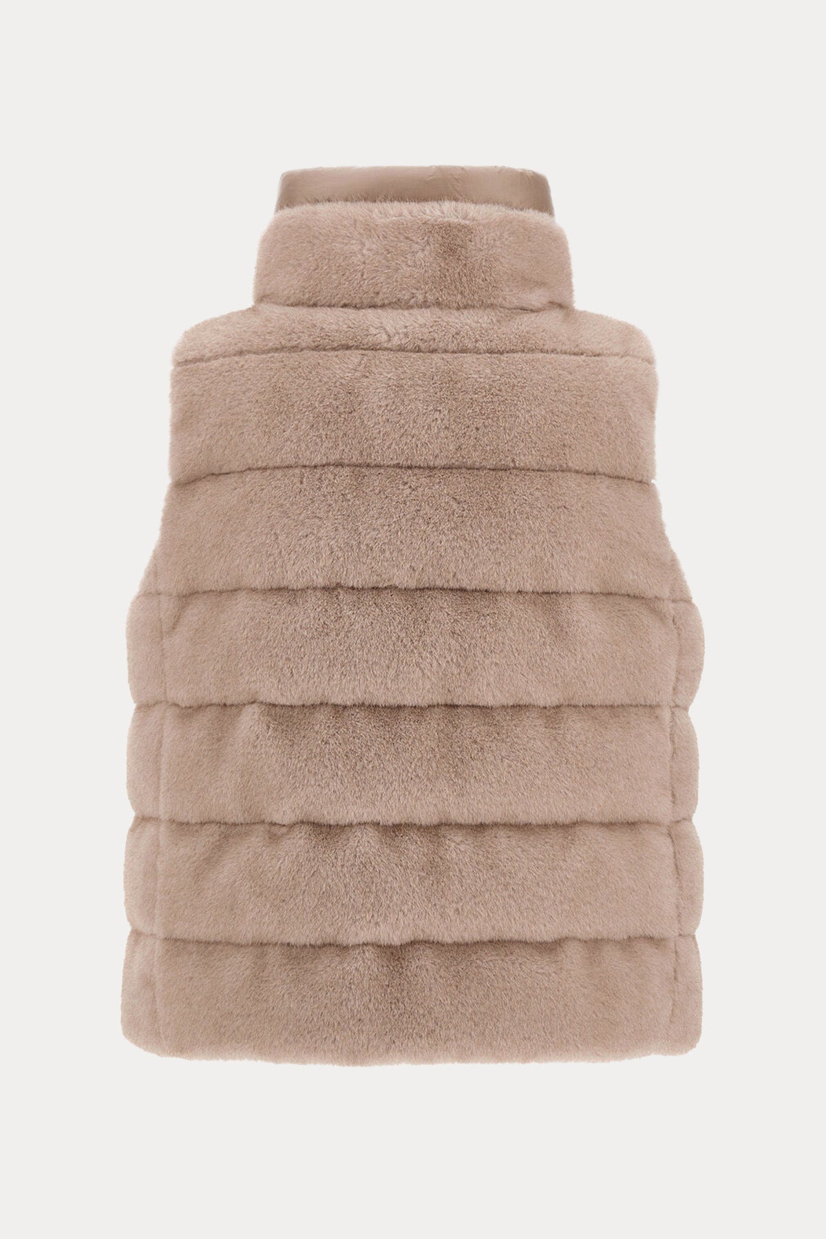 Herno Regular Fit Dik Yaka Peluş Puffer Yelek