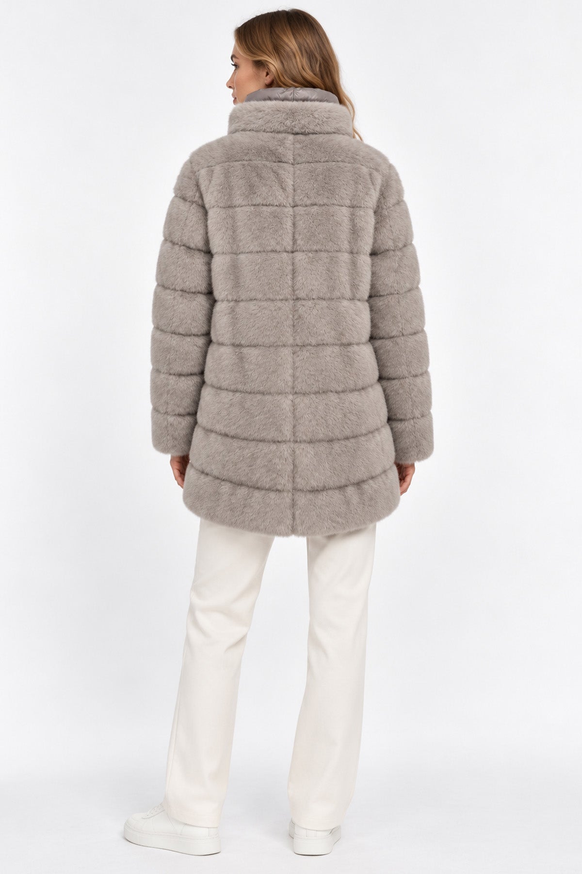 Herno Relaxed Fit Puffer Peluş Kaban
