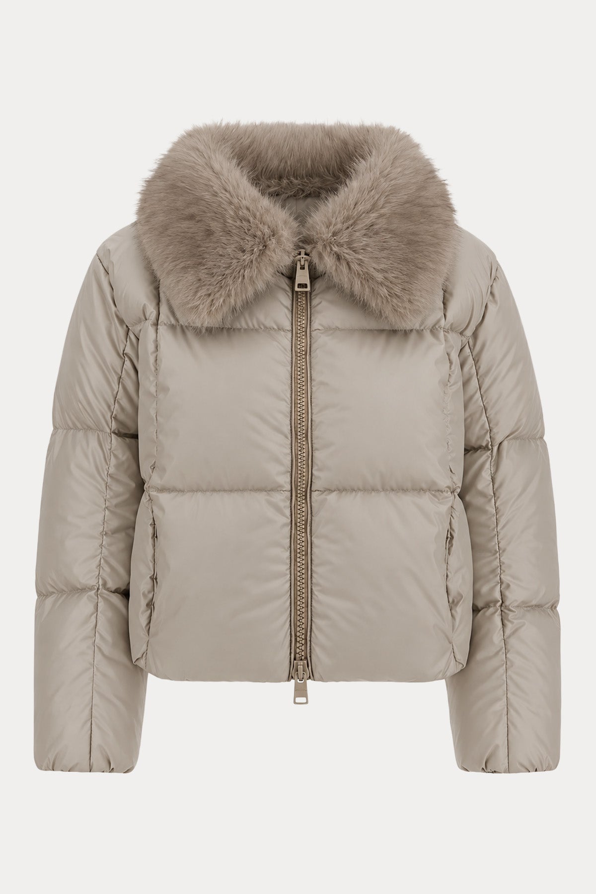 Herno Regular Fit Yakası Kürklü Puffer Mont