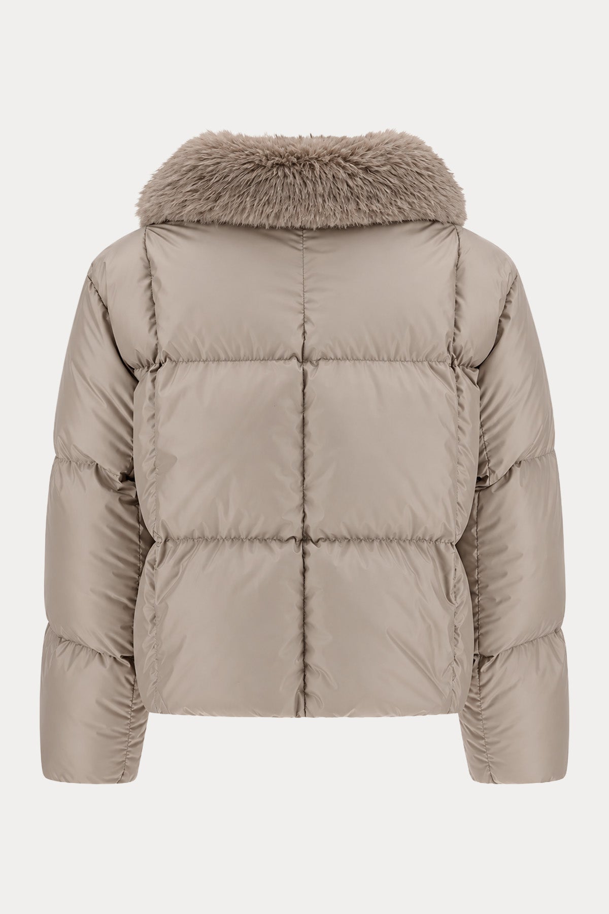 Herno Regular Fit Yakası Kürklü Puffer Mont